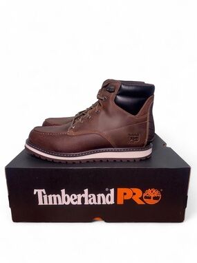 Timberland PRO Irvine 6” wedge work boots soft toe brown 10.5 mens brand new